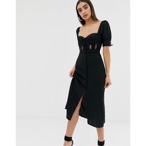 ASOS Structured Corset Midi Dress